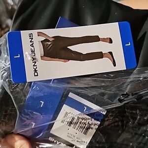 DKNY Jeans Ladies' Faux Leather Pull-On Pant